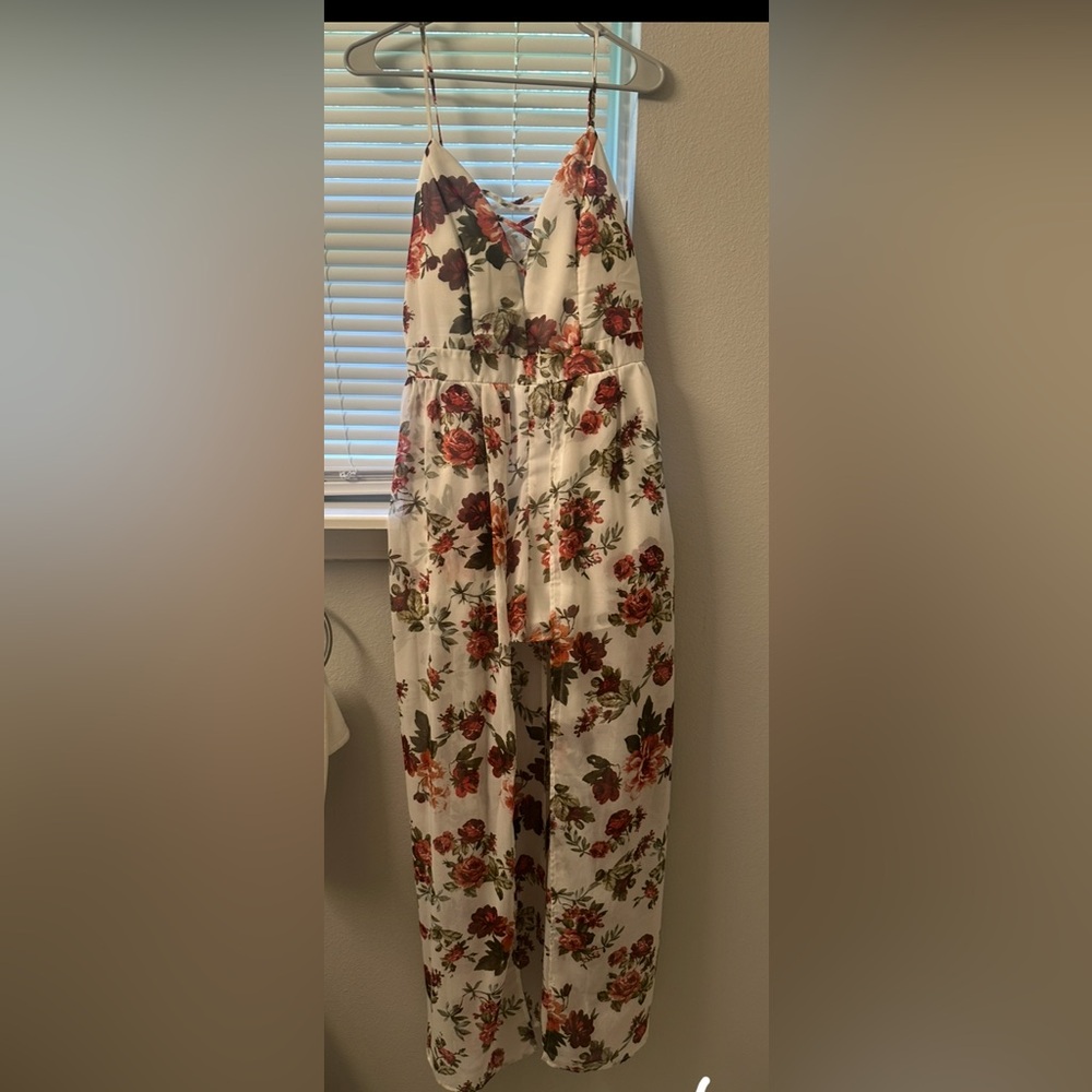 Floral Print Jumpsuit
